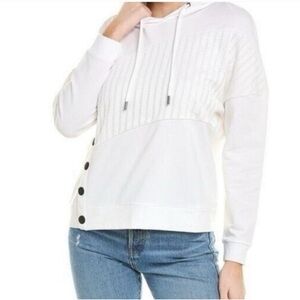 Cabi 5920 ATC Road Trip White Soft Knit Pullover Hoodie Super Stretchy women’s M